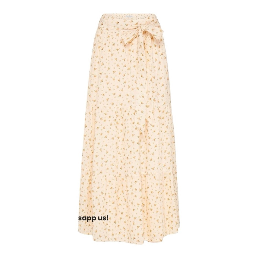 FAITHFULL THE BRAND CAVARETTA MIDI
SKIRT ROWENA FLORAL APRICOT 4